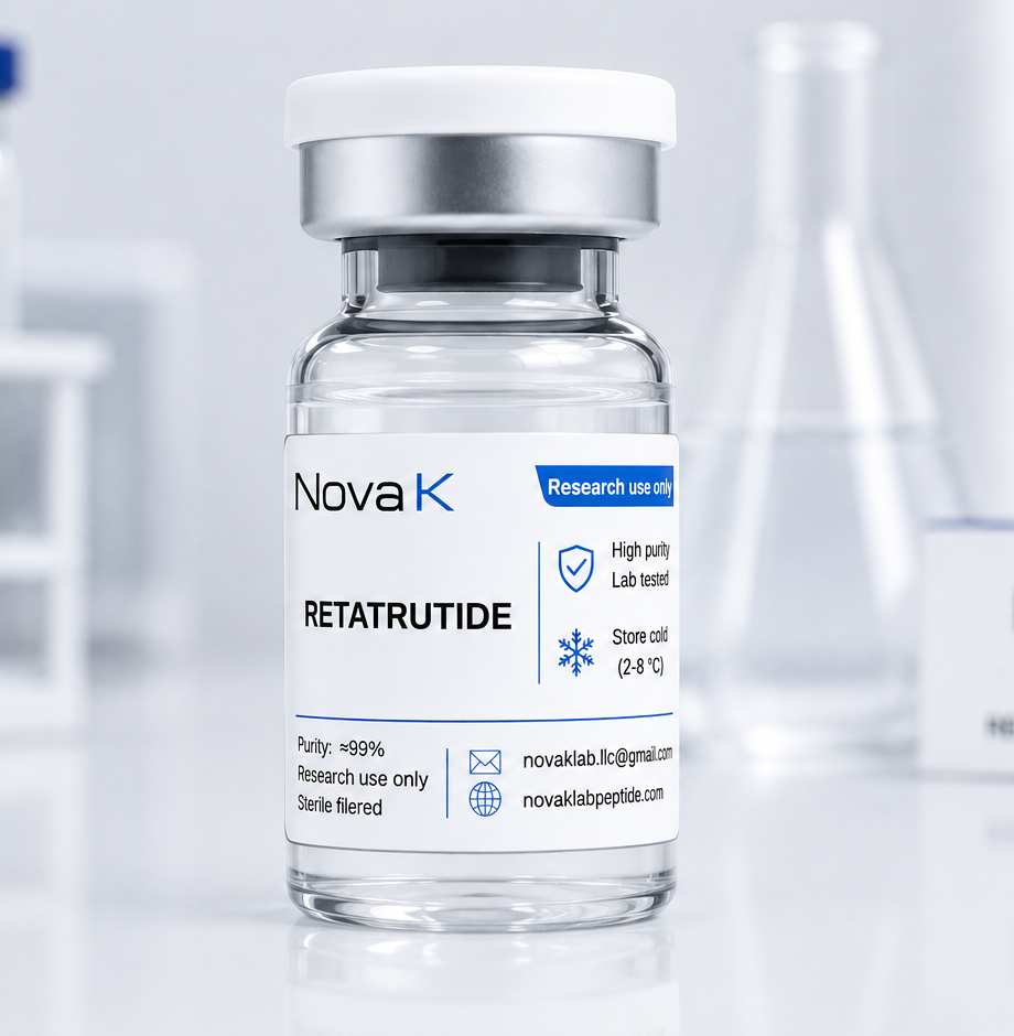 NovaK Retatrutide research vial